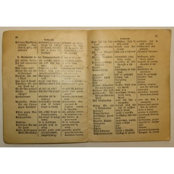 WW1 Duits-Franse soldaat-phraseBook. Espenlaub militaria